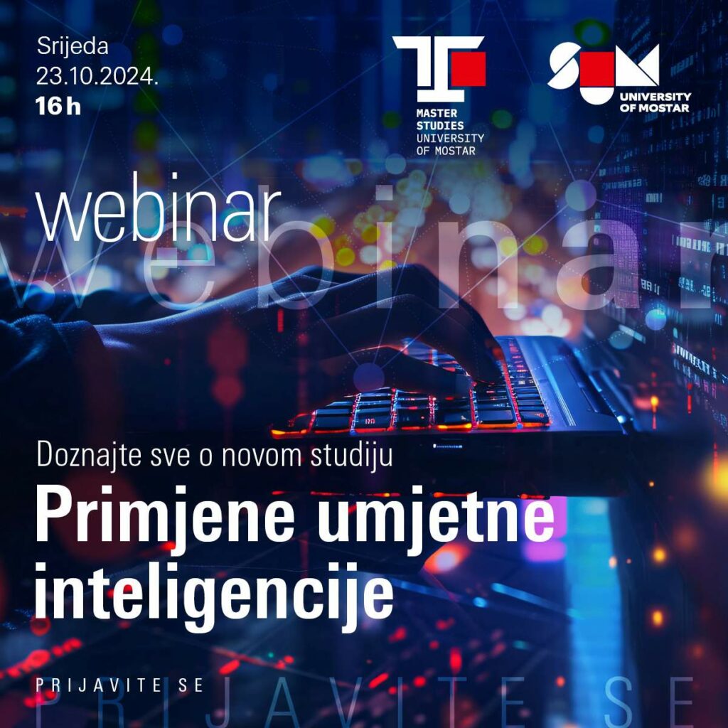 Webinar o studiju Primjene umjetne inteligencije