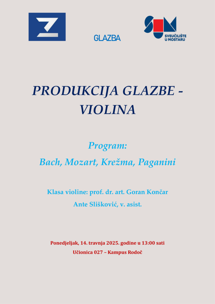 Produkcija glazbe – Violina