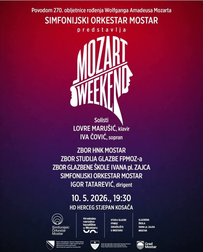MOZART WEEKEND – Koncert povodom 270. godine rođenja W. A. Mozarta