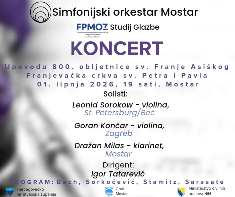 KONCERT U POVODU 800. OBLJETNICE SV. FRANJE ASIŠKOG